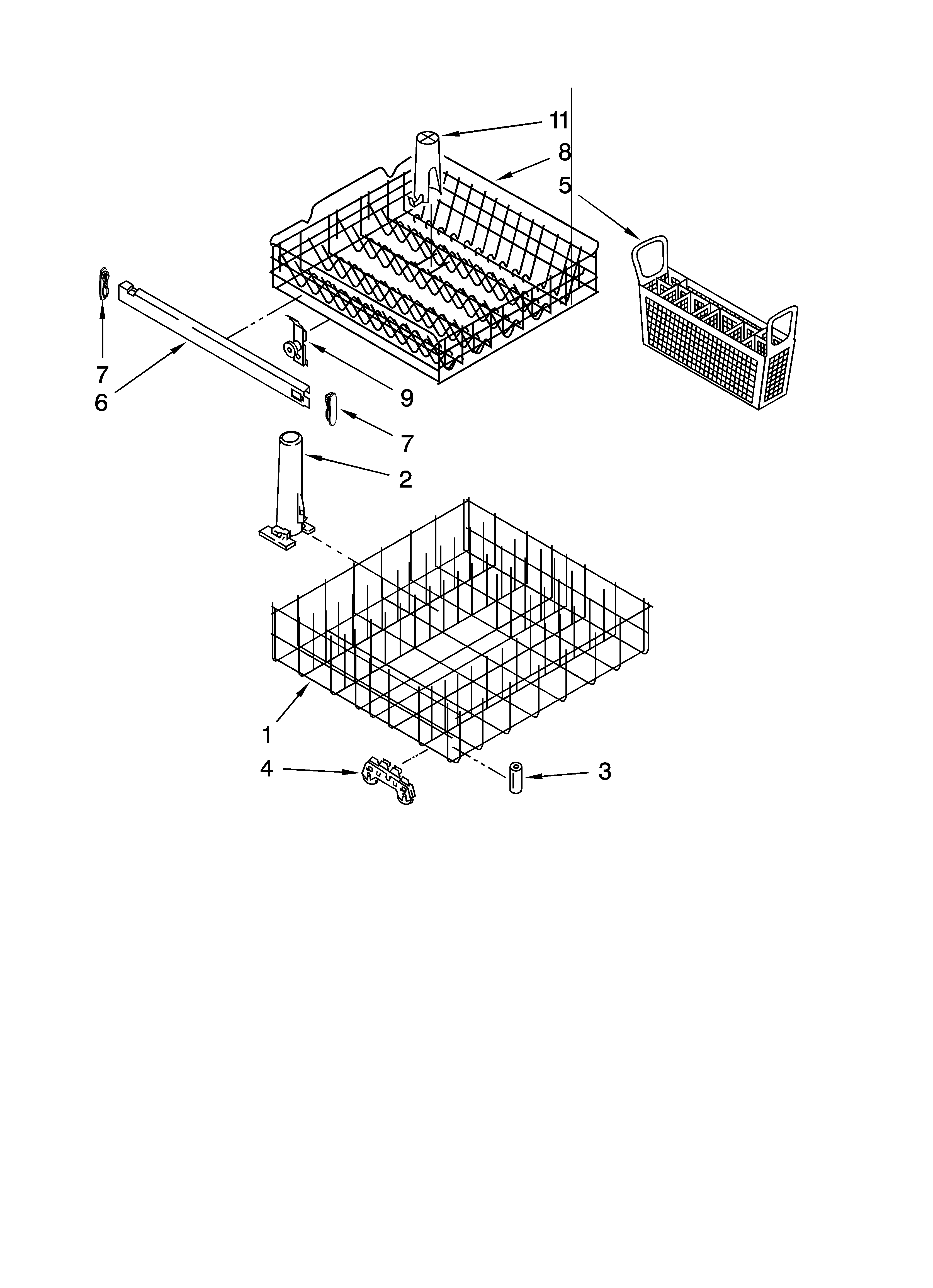 Dishrack parts