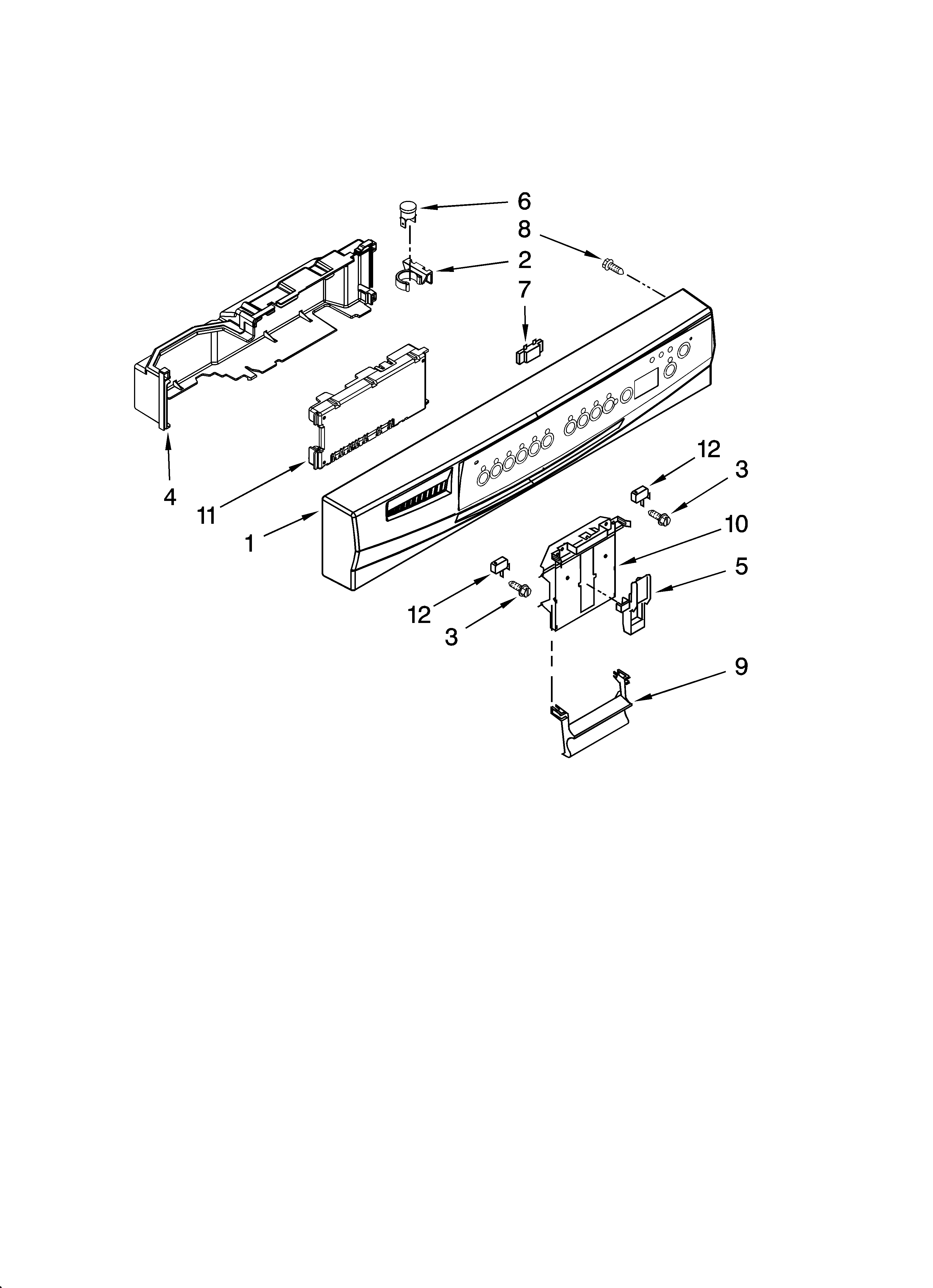 Control panel parts