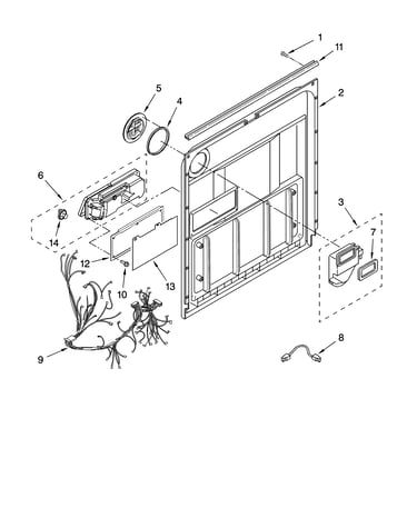 Door and latch parts