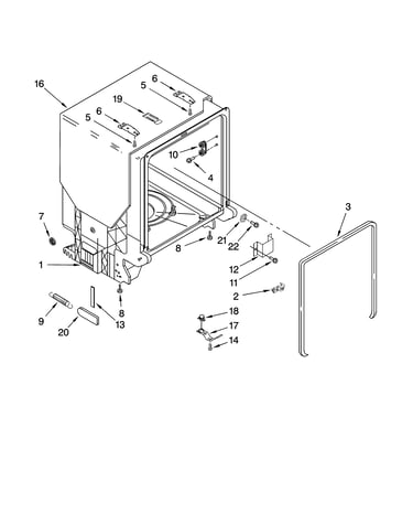 Tub and frame parts