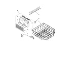 Whirlpool 7GU2455XTSS0 lower rack parts, optional parts (not included) diagram