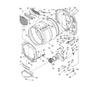 Whirlpool 7MWGD8500SR0 bulkhead parts diagram