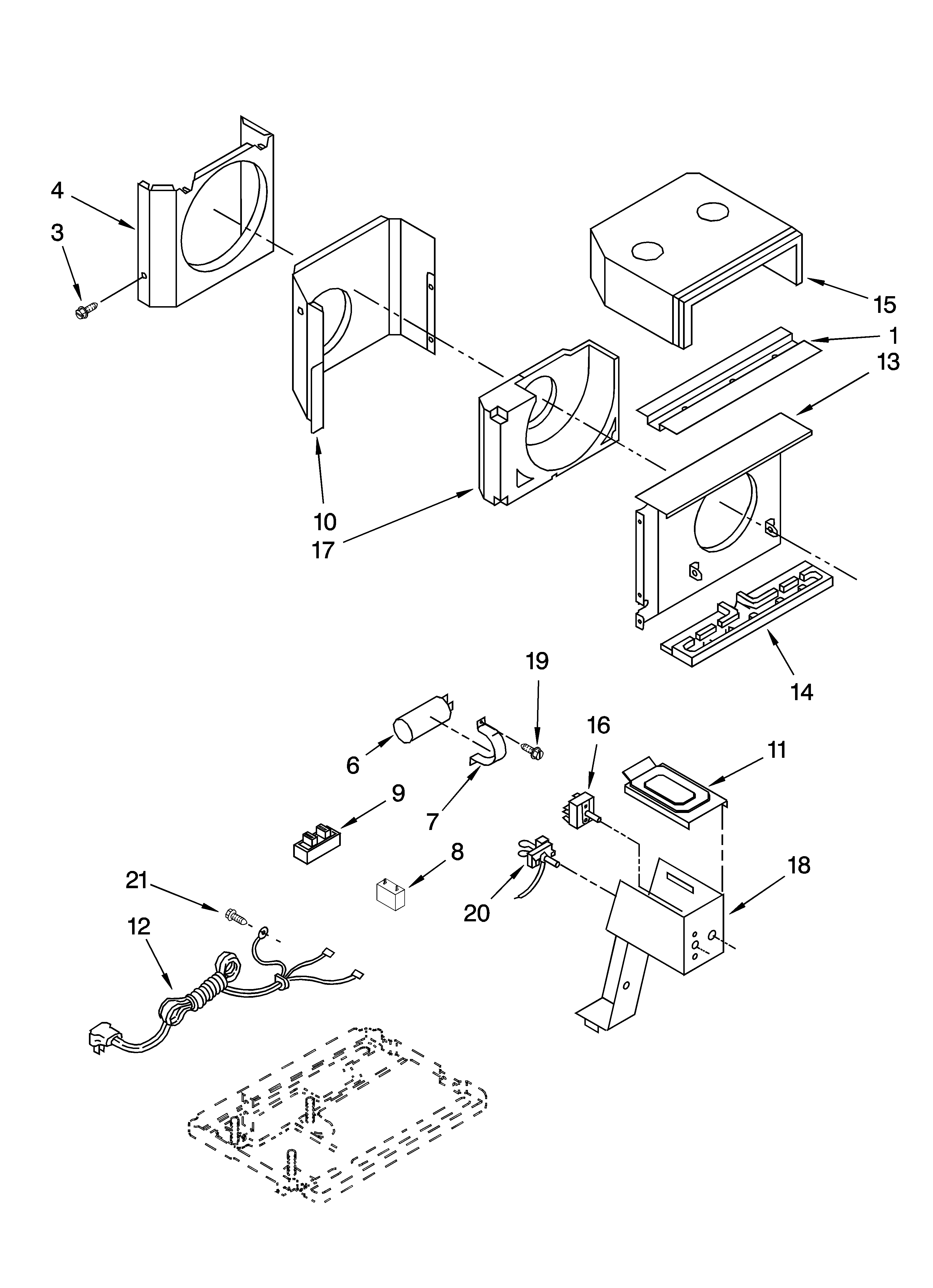 Air flow and control parts
