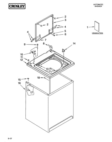 Top and cabinet parts