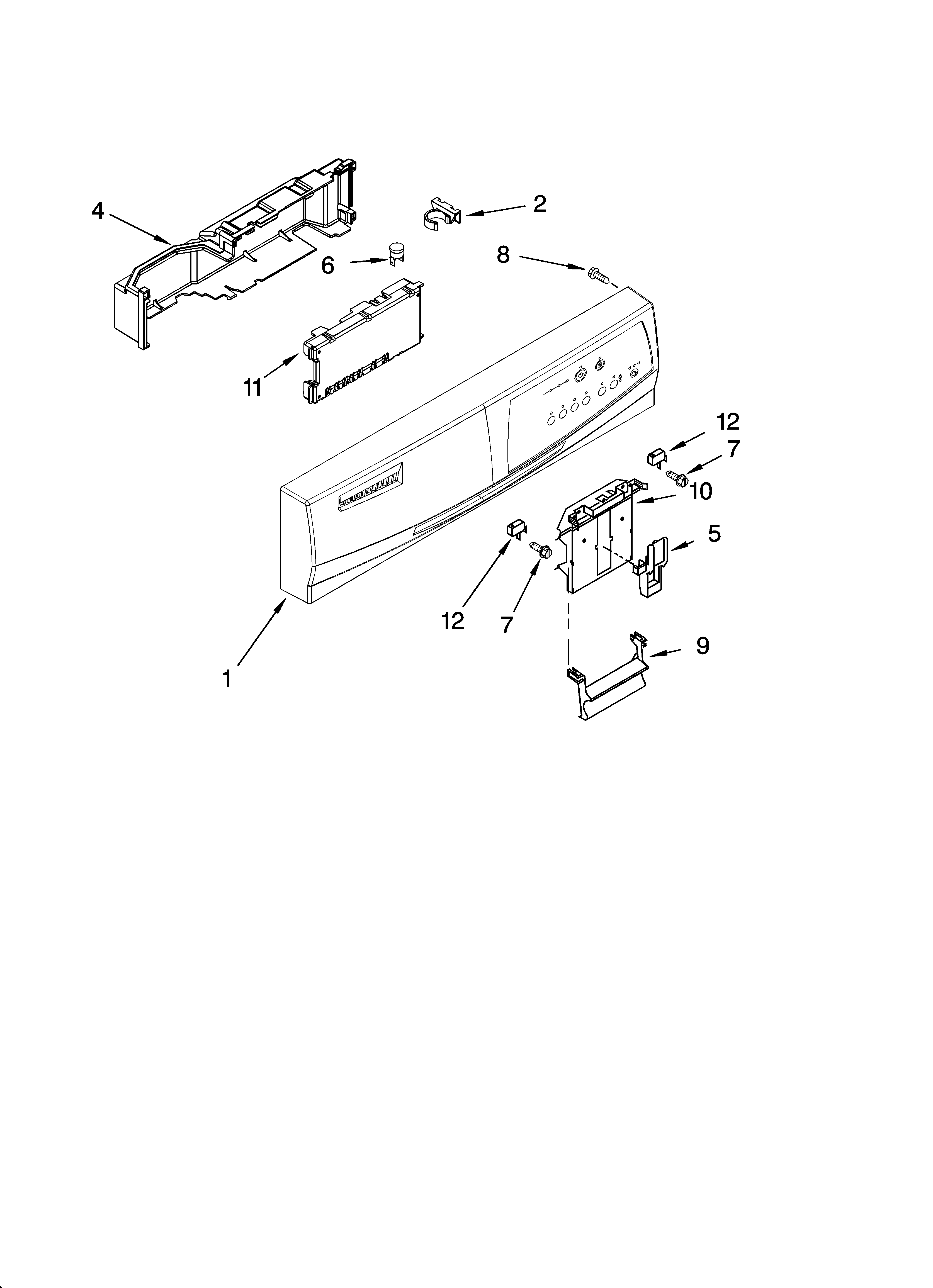 Control panel parts