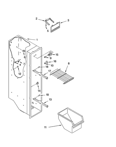 Freezer liner parts