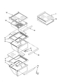 Refrigerator shelf parts