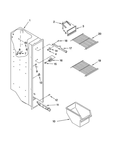 Freezer liner parts