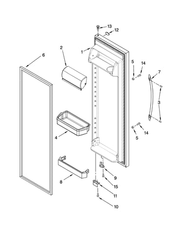 Refrigerator door parts