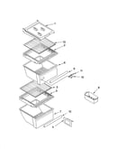 Refrigerator shelf parts