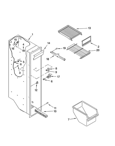Freezer liner parts