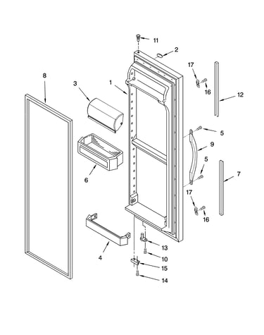 Refrigerator door parts