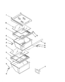 Refrigerator shelf parts