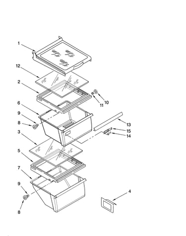 Refrigerator shelf parts