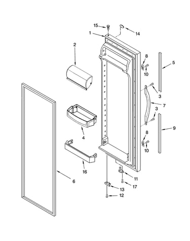 Refrigerator door parts