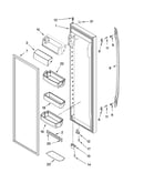 Refrigerator door parts