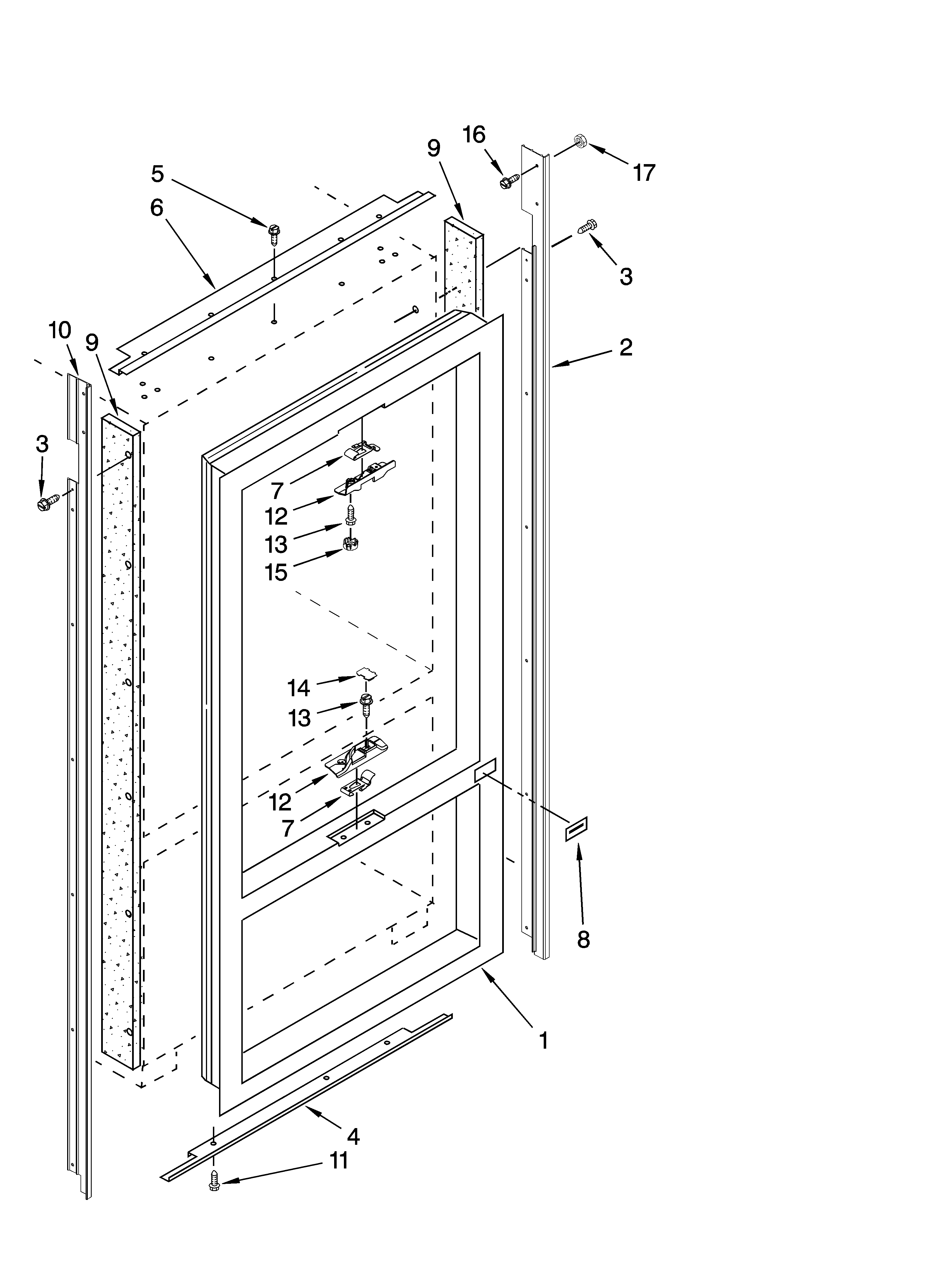 Cabinet and breaker trim parts