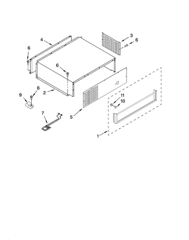 Top grille and unit cover parts