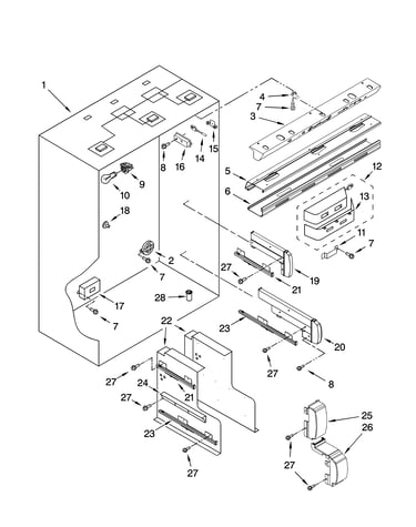 Refrigerator liner parts
