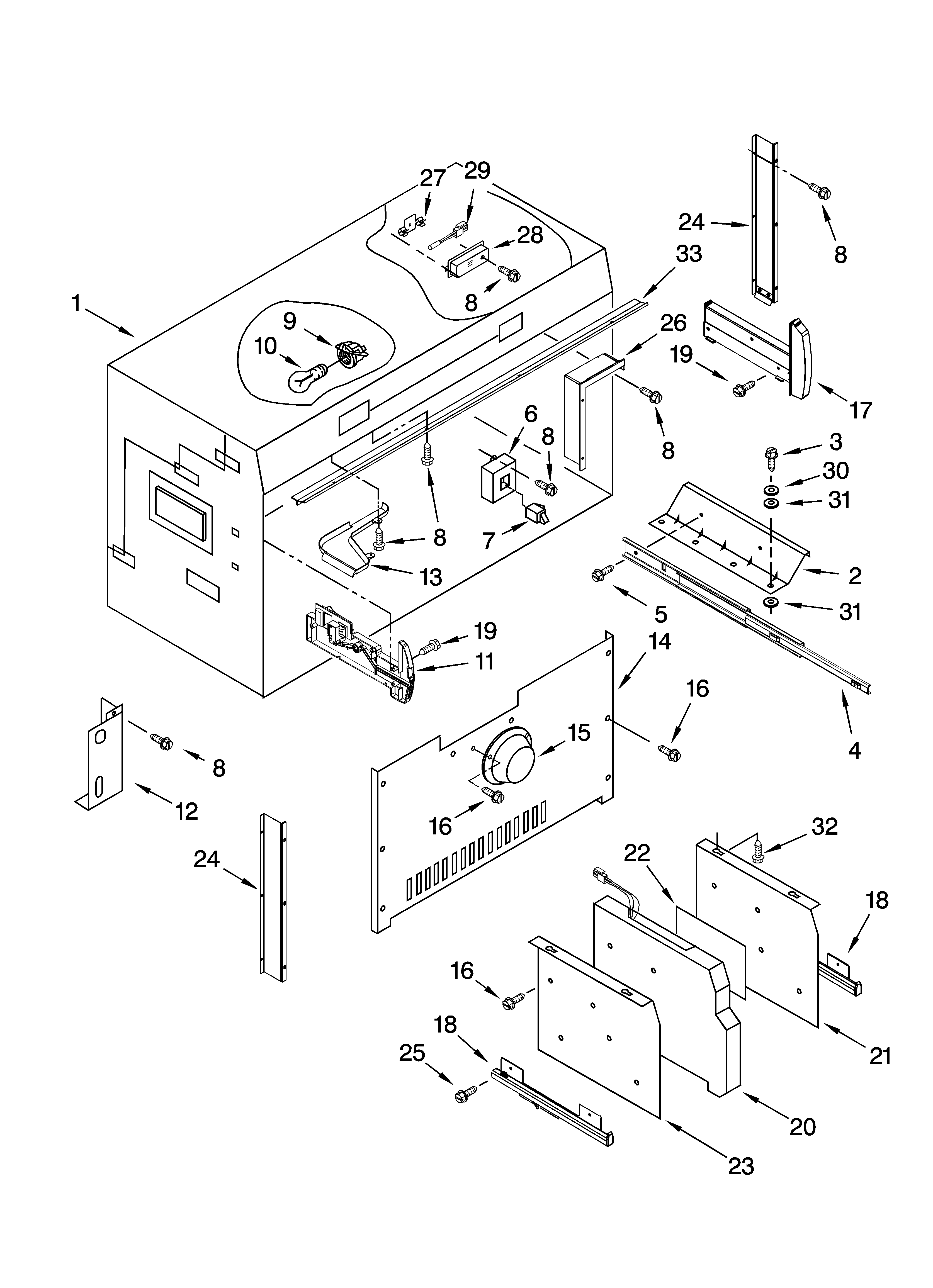 Freezer liner parts