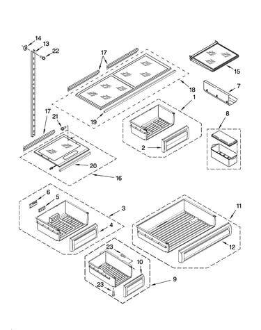 Shelf parts