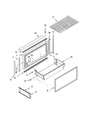 Freezer door and basket parts