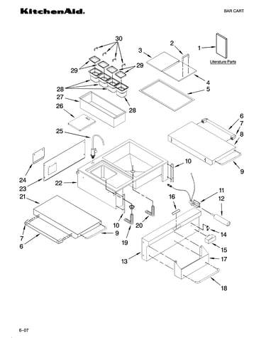Bar cart parts