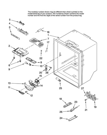 Refrigerator liner parts