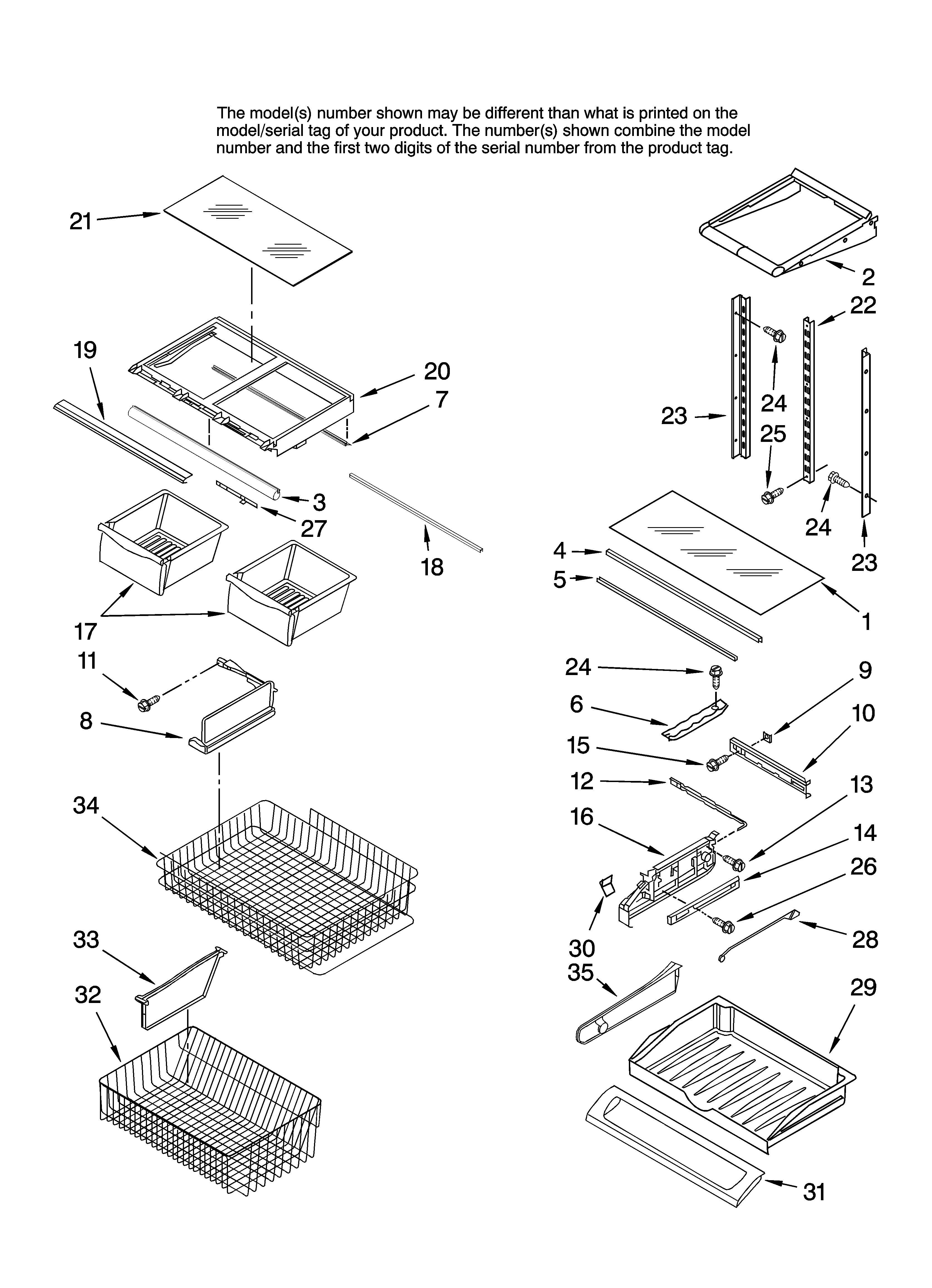 Shelf parts
