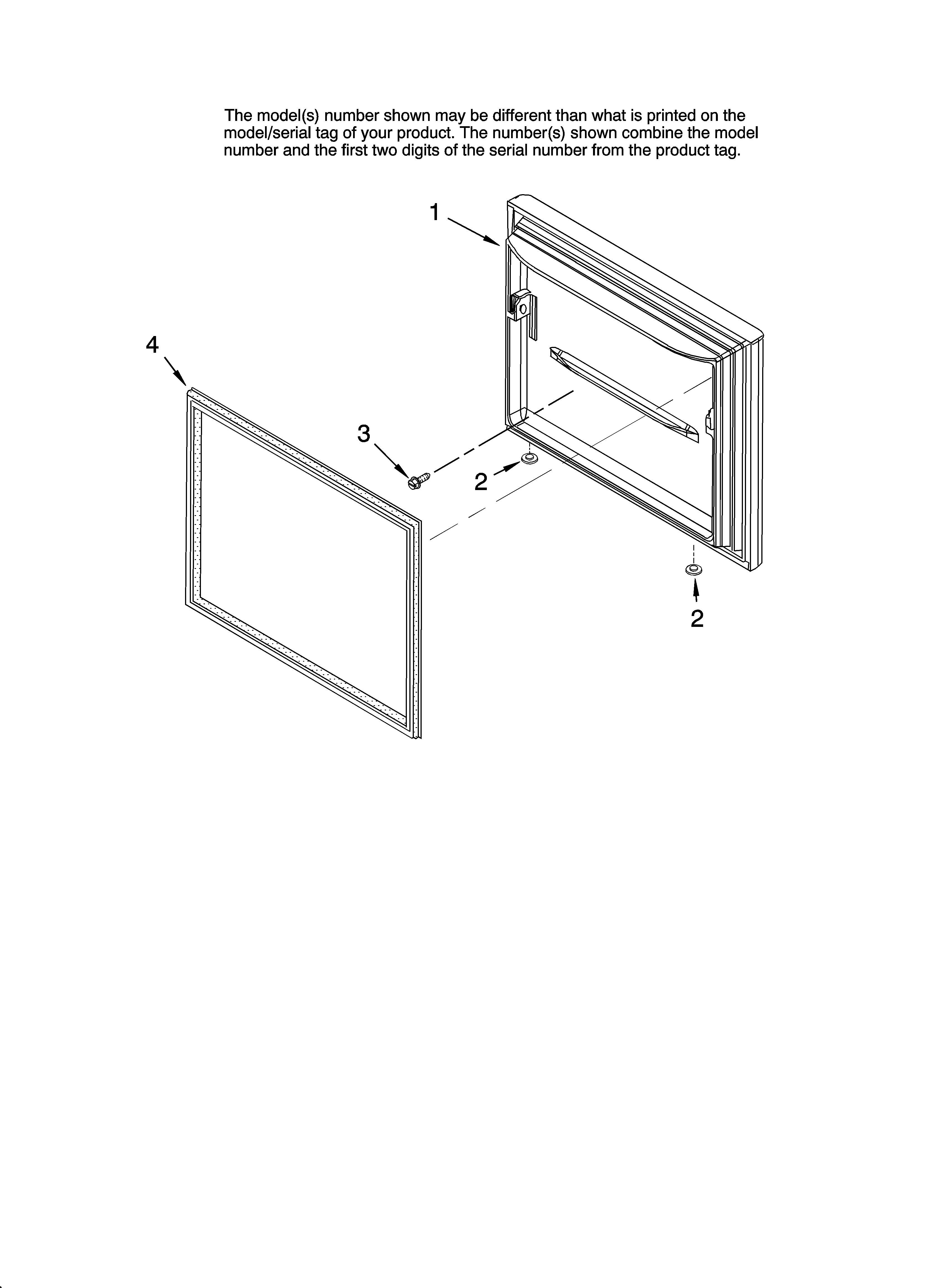 Freezer door parts