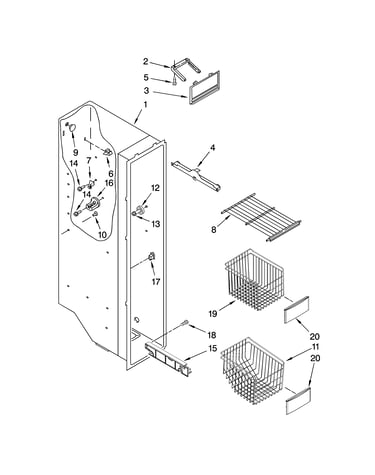 Freezer liner parts