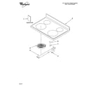 Whirlpool RF262LXST3 cooktop parts diagram
