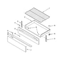 Drawer & broiler parts, optional parts