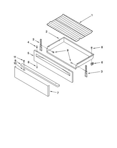 Drawer & broiler parts, optional parts