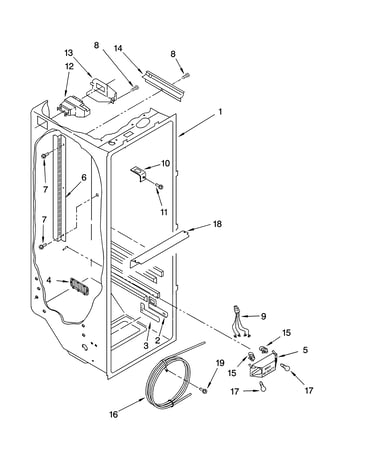 Refrigerator liner parts