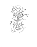 Refrigerator shelf parts