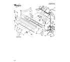 Whirlpool YWET3300SQ1 washer/dryer control panel parts diagram