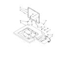 Whirlpool YWET3300SQ1 washer top and lid parts diagram