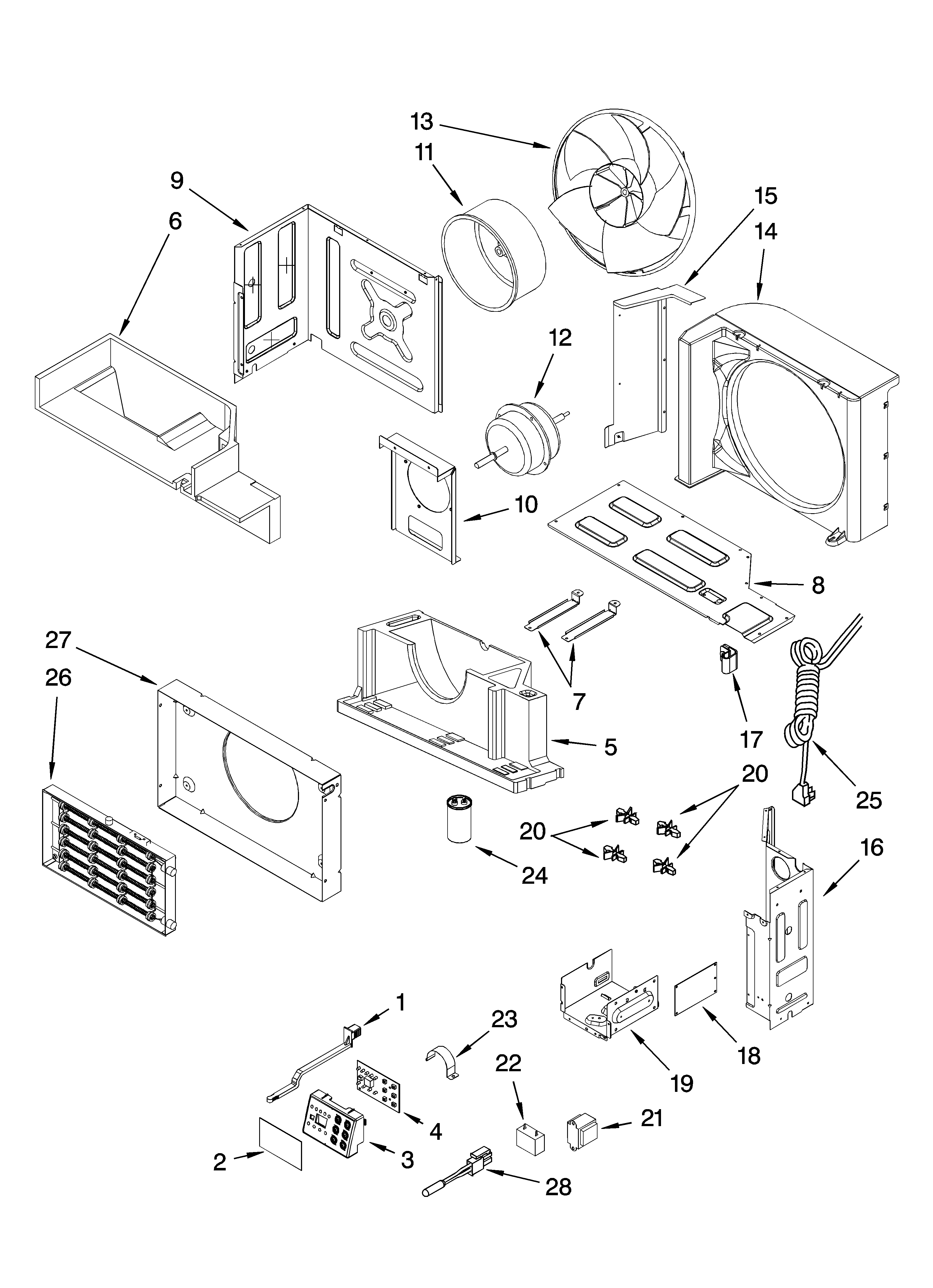 Air flow and control parts
