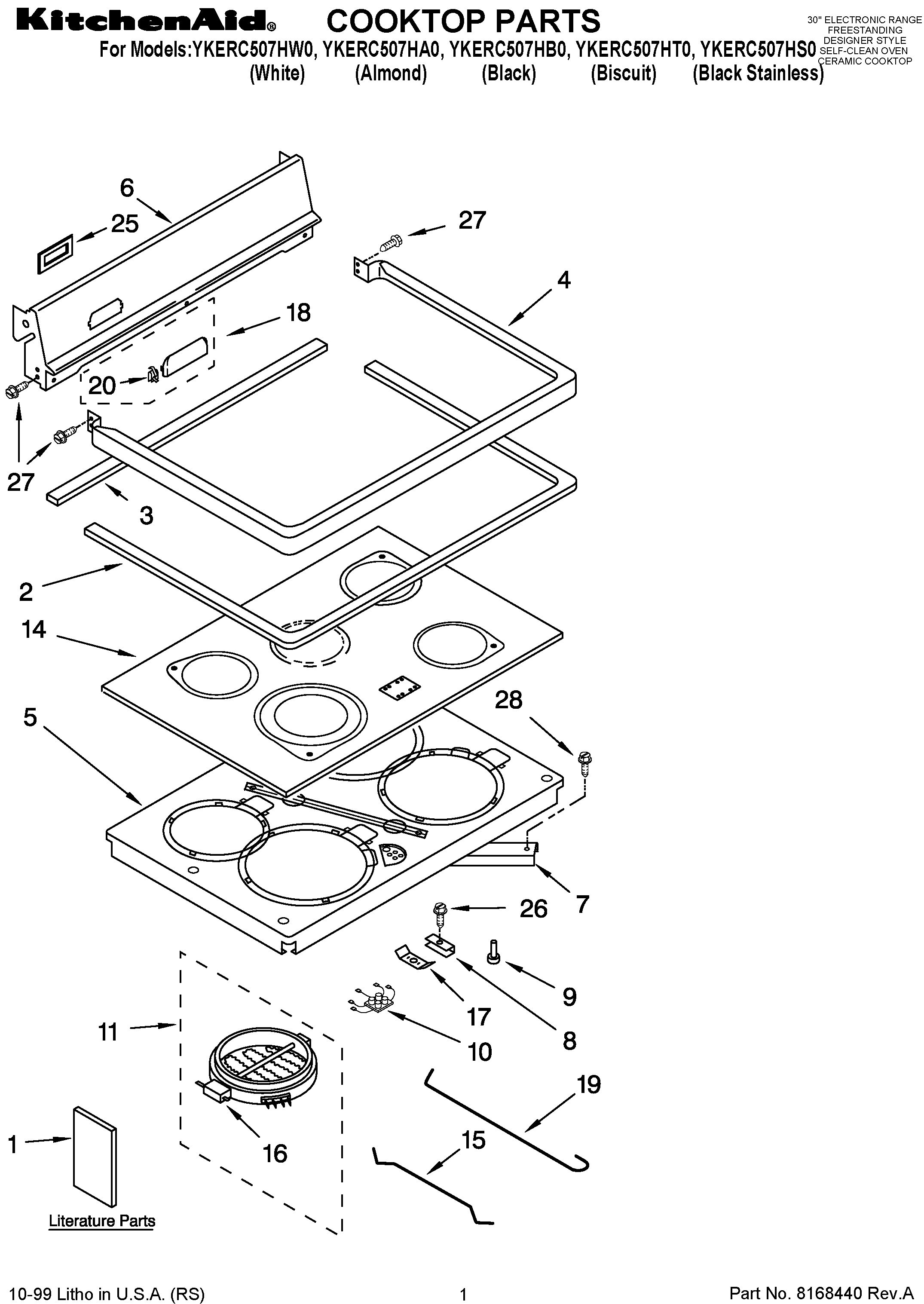 Cooktop parts