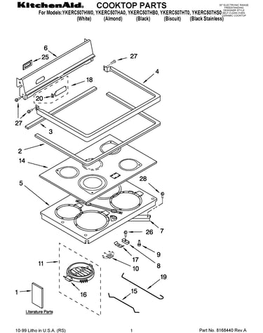 Cooktop parts