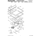 KitchenAid YKERC507HS1 cooktop parts diagram