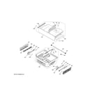 GE PFD28KSLISS freezer shelves diagram