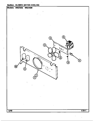 Blower motor (cooling)