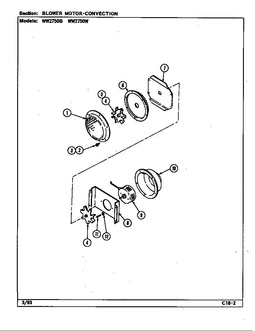Blower motor (convection)