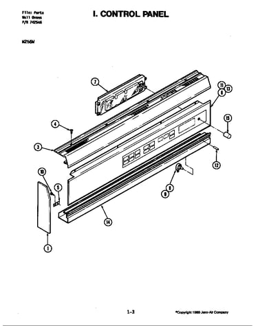 Control panel (w256w) (w256w)