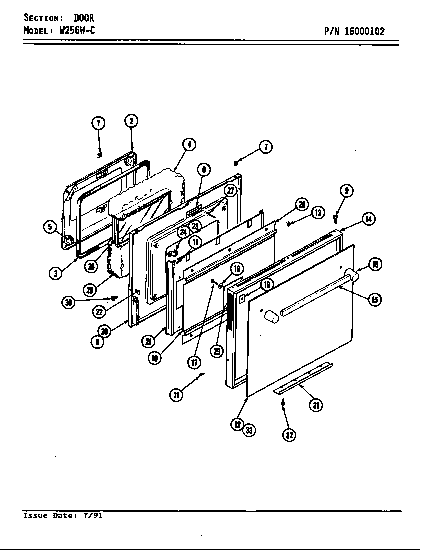 DOOR (W256W-C) (W256W-C)