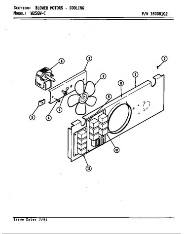 Blower motor/cooling (w256w-c) (w256w-c)