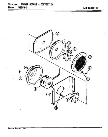 Blower motor/convection (w256w-c) (w256w-c)