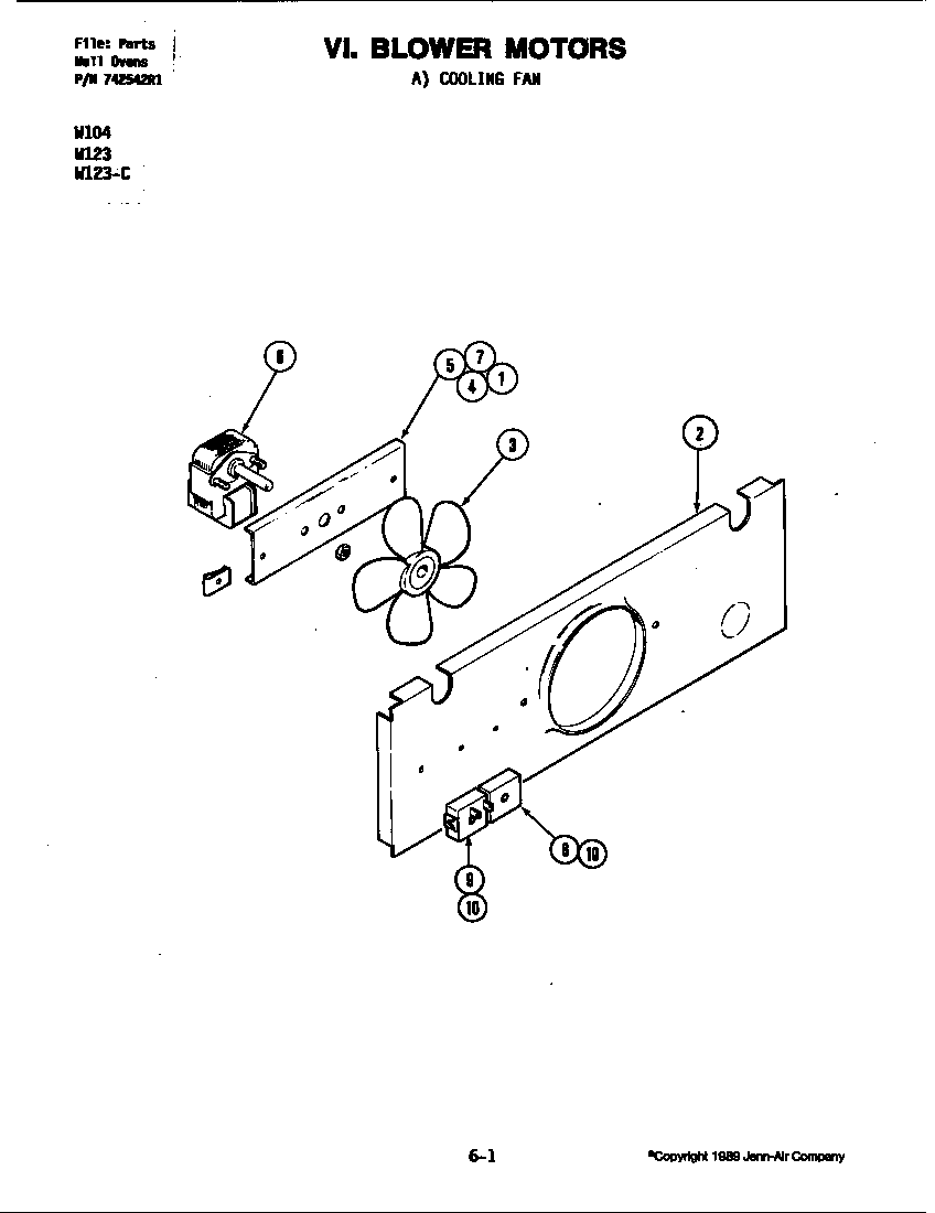 Blower motor (cooling fan)
